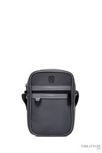 کیف کراس بادی کوچک پارچه‌ای مردانه خاکستری دری مد