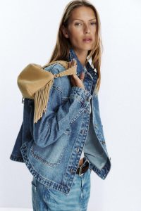 کیف کراس‌بادی زنانه جیر ریش‌دار کوچک زارا – ZARA