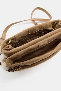 کیف کراس‌بادی زنانه چرمی ترکیبی زارا – ZARA