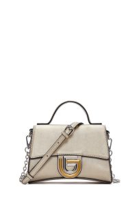 کیف کلاچ بند بلند طلایی زنانه دری مد