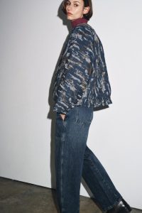 کیمونو زنانه دوخت لوزی افکت جین منجوق‌دوزی زارا – ZARA