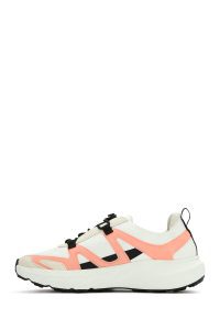 ACBC x DERIMOD کتونی زنونه پارچه‌ای بژ بنددار با زیره ضخیم