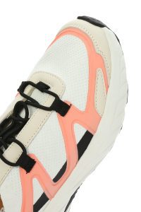 ACBC x DERIMOD کتونی زنونه پارچه‌ای بژ بنددار با زیره ضخیم