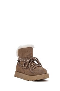 بوت تدی جیر زنانه ویزون بنددار لژدار دری مد