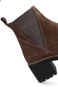 بوت جیر زنانه ویزون زیپ‌دار پاشنه ضخیم دری مد