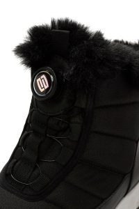 بوت زنانه مشکی بندی زیره ضخیم ضدآب دری‌مد