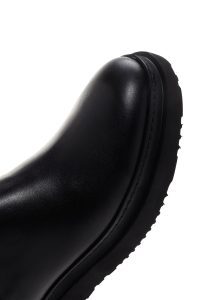 بوت مردانه چرمی مشکی چلسی دری مد