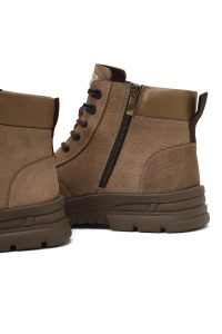 بوت نبوک مردانه ویزون بندی زیپ‌دار دری‌مد