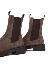 بوت چلسی جیر زنانه ویزون زیره ضخیم دری‌مد