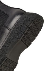 بوت چلسی چرمی مردانه مشکی زیره ضخیم دری‌مد