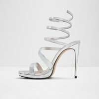 صندل پاشنه دار مجلسی زنانه نقره ای آلدو KATSWIRL – ALDO