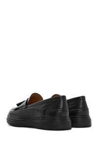 لوفر زنانه مشکی پاپیونی چرم بند دار دری مد