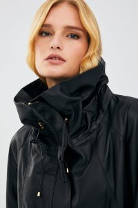 کاپشن چرمی اور سایز مشکی زنانه Felicita دری مد