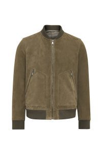 کت جیر مردانه سبز زیپ‌دار بافت‌دار Foden دری مد