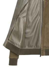 کت جیر مردانه سبز زیپ‌دار بافت‌دار Foden دری مد