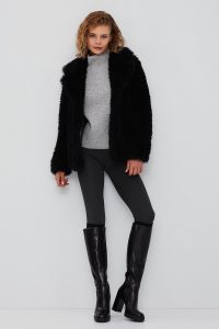 کت دو رو مشکی زنانه جت ست دری مد