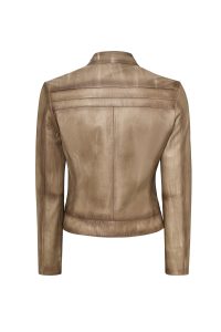 کت چرم کوتاه طبیعی بژ زنانه جودی دری مد