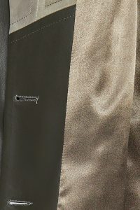 کت چرم یقه دو سینه سبز زنانه شکیرا دری مد