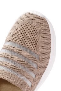 کتونی زنانه بژ پارچه ای کژوال دری مد