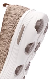 کتونی زنانه بژ پارچه ای کژوال دری مد