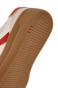 کتونی زنونه بژ بنددار با زیره ضخیم دری مد