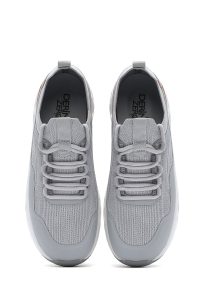 کتونی زنونه پارچه‌ای طوسی بنددار Derimod Zero