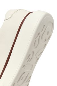 کتونی مردانه سفید بندی با زیره ضخیم دری مد