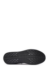 کتونی مردانه چرمی مشکی بندی دری مد