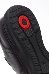 کتونی مردانه چرمی مشکی بندی کژوال دری مد