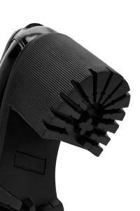 کفش راحتی چرم مشکی پاشنه بلند زنانه دری مد