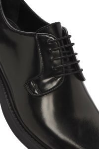 کفش مردانه چرم مشکی بندی کژوال دری مد