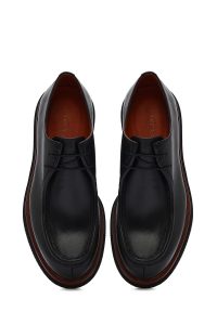 کفش مردانه چرم مشکی کژوال دری مد