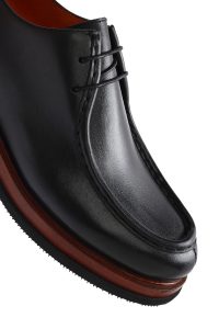 کفش مردانه چرم مشکی کژوال دری مد