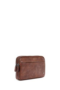 کیف دستی چرمی مردانه قهوه‌ای مینی دری مد
