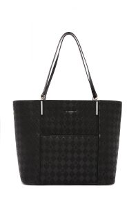 کیف زنانه مشکی چاپ‌دار دوشی دری مد