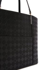 کیف زنانه مشکی چاپ‌دار دوشی دری مد