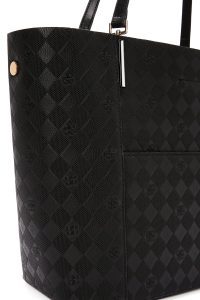 کیف زنانه مشکی چاپ‌دار دوشی دری مد