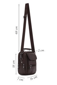 کیف کراس بادی مردانه قهوه‌ای دری مد