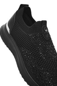 Derimod Zero کتونی زنونه مشکی نگین‌دار