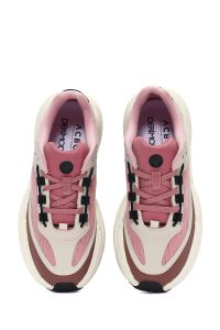 ACBC x DERIMOD کتونی زنونه صورتی بنددار با زیره ضخیم