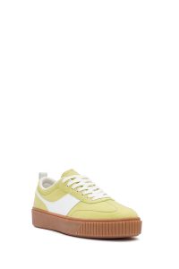 ACBC x Derimod Kadın Sarı Bağcıklı Süet Sneaker