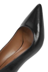 استیلتو زنانه مشکی چرم ورنی پاشنه نازک دری مد