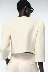 بلیزر زنانه کوتاه با آستین پفی زارا – ZARA