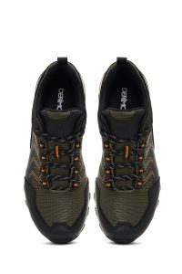 بوت اوتدور مردانه چرمی سبز ضدآب بندی دری مد