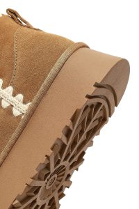 بوت تدی جیر زنانه قهوه‌ای دری‌مد