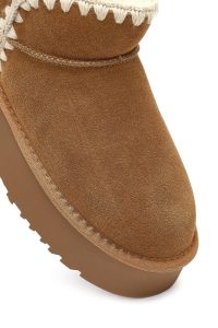 بوت تدی جیر زنانه قهوه‌ای دری‌مد