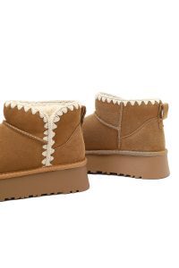 بوت تدی جیر زنانه قهوه‌ای دری‌مد