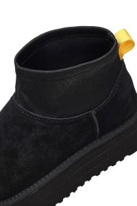 بوت تدی جیر زنانه مشکی زیره ضخیم دری‌مد