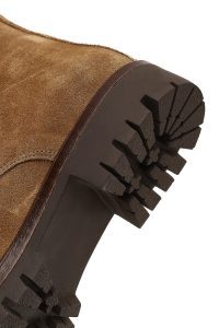 بوت جیر زنانه قهوه‌ای زیپ‌دار زیره ضخیم دری مد