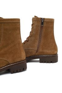 بوت جیر زنانه قهوه‌ای زیپ‌دار زیره ضخیم دری مد